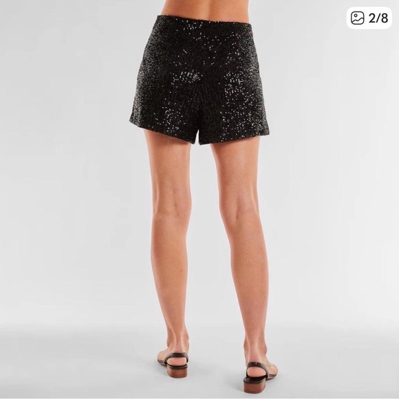 Express Black Sequin Women's Shorts - NWT - Picture 4 of 5